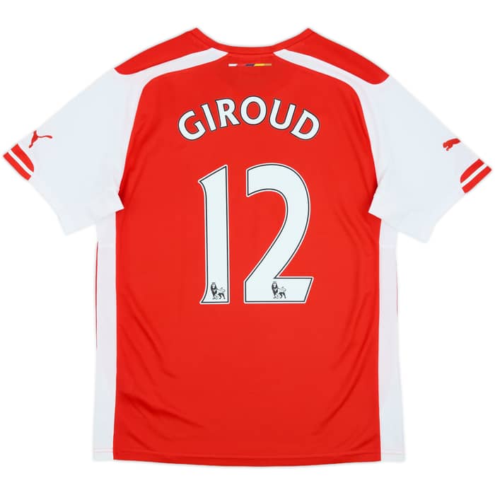 2014-15 Arsenal Home Shirt Giroud #12 - 8/10 - (M)