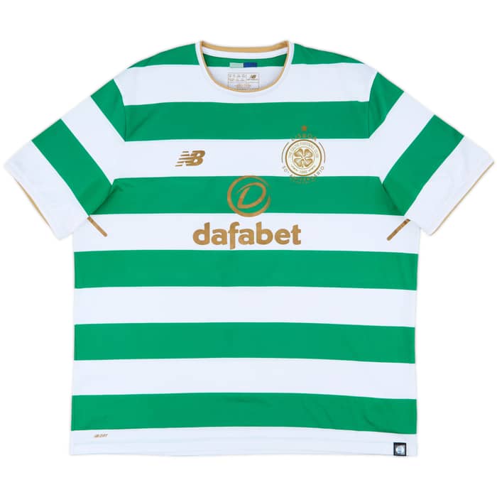 2017-18 Celtic 'Lisbon Lions 50th Anniversary' Home Shirt Brown #8 - 9/10 - (XXL)