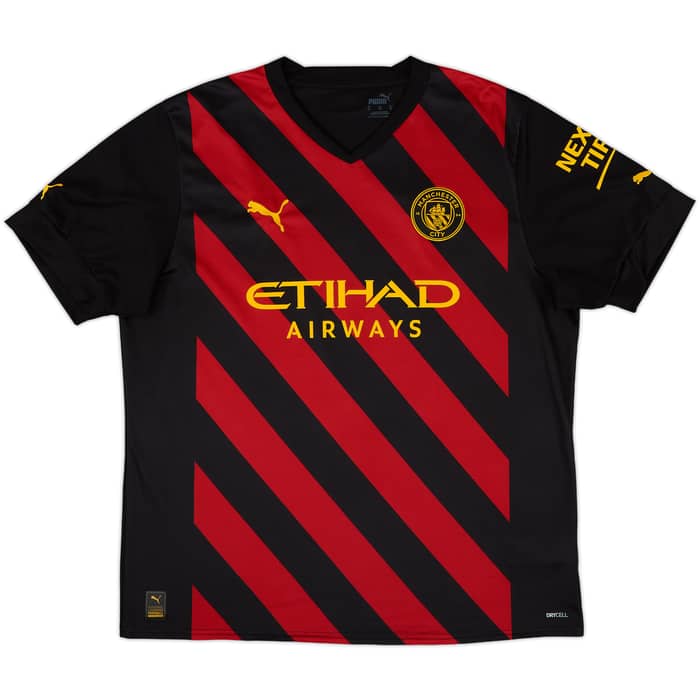 2022-23 Manchester City Away Shirt De Bruyne #17 - 9/10 - (XL)