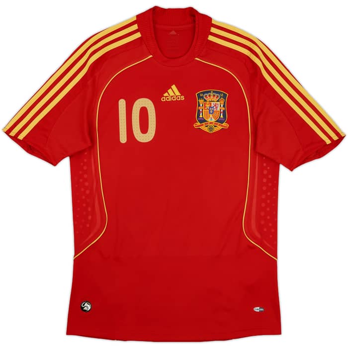 2007-09 Spain Home Shirt Fabregas #10 - 8/10 - (M)
