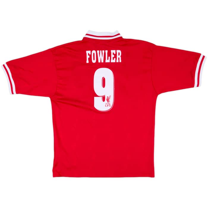 1996-98 Liverpool Home Shirt Fowler #9 - 9/10 - (L)