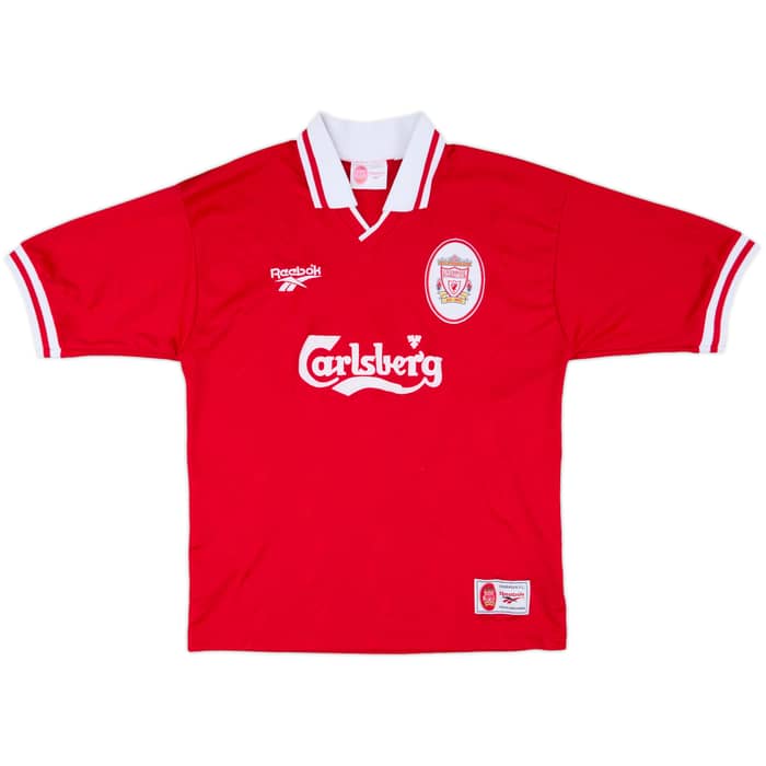 1996-98 Liverpool Home Shirt Fowler #9 - 9/10 - (L)