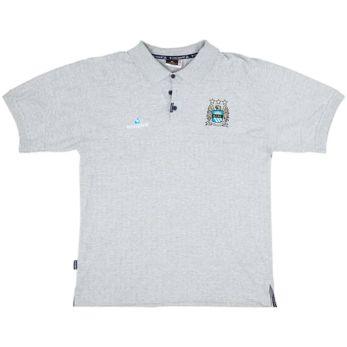 2001-02 Manchester City Le Coq Sportif Polo Shirt - 8/10 - (M)