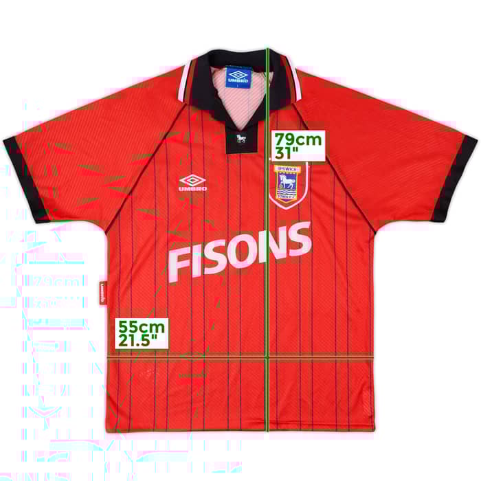 1993-95 Ipswich Away Shirt - 8/10 - (L)