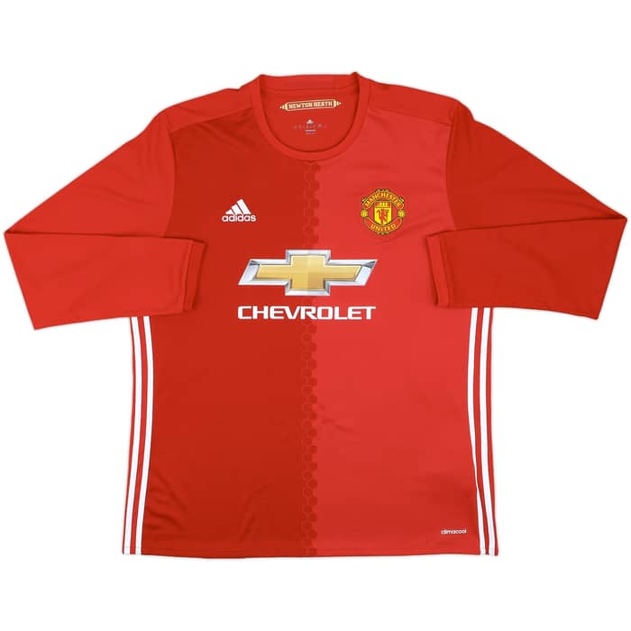2016-17 Manchester United Home L/S Shirt Rooney #10 - 6/10 - (XL)