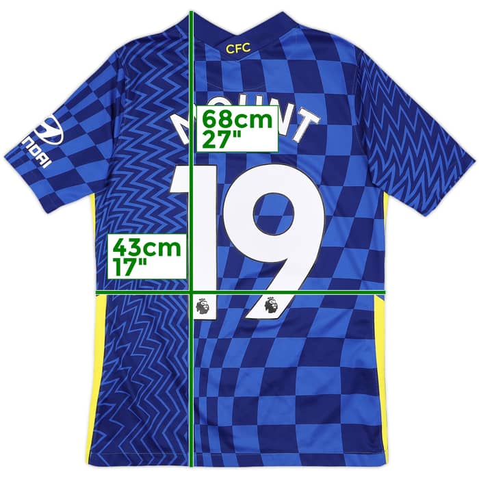 2021-22 Chelsea Home Shirt Mount #19 - 7/10 - (XL.Boys)