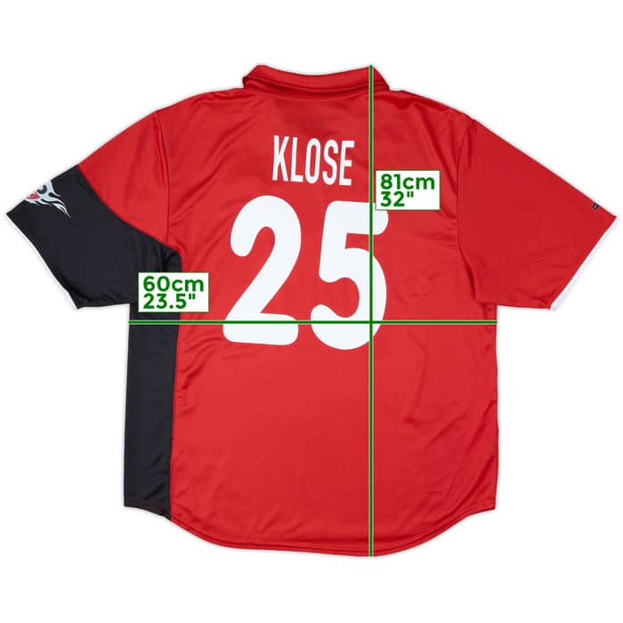2000-01 Kaiserslautern Home Shirt Klose #25 - 9/10 - (XL)