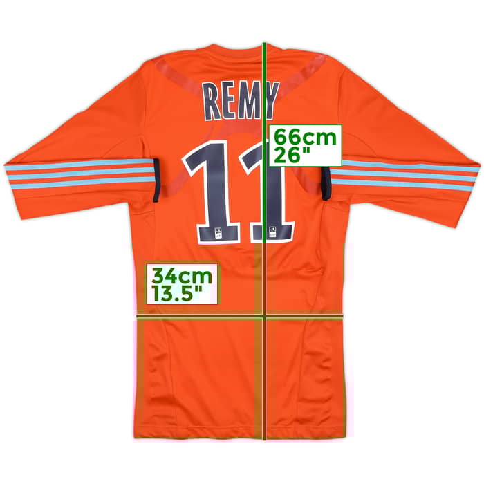 2011-12 Olympique Marseille Player Issue TechFit Third L/S Shirt Remy #11 - 4/10 - (L)