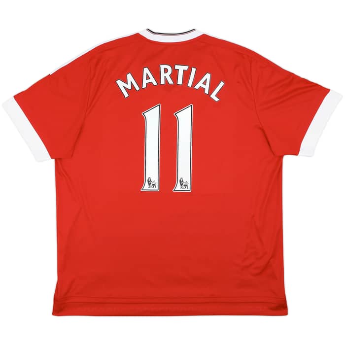 2015-16 Manchester United Home Shirt Martial #11 - 7/10 - (3XL)