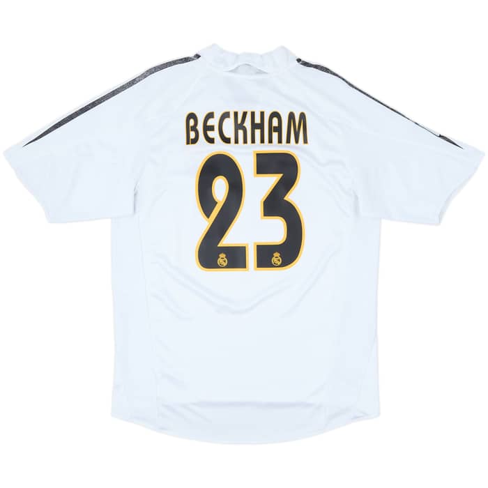 2004-05 Real Madrid Home Shirt Beckham #23 - 5/10 - (M)