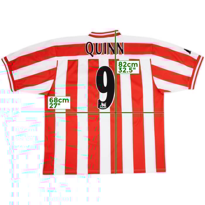 1999-00 Sunderland Home Shirt Quinn #9 - 7/10 - (XXL)