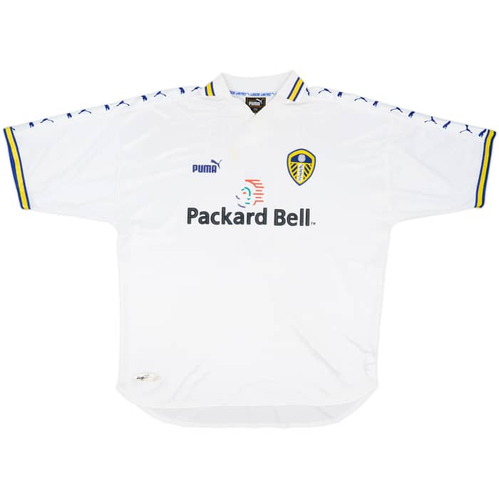 1998-00 Leeds United Home Shirt Radebe #5 - 7/10 - (XXL)