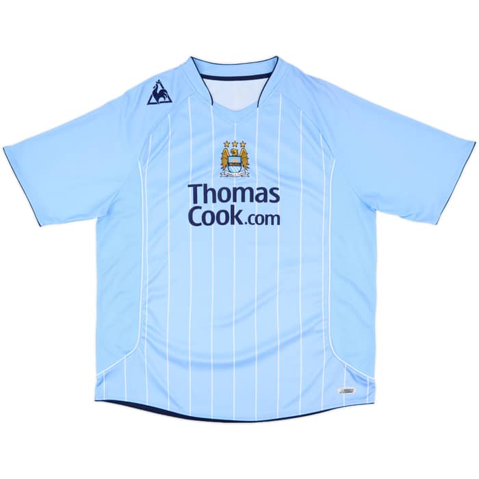 2007-08 Manchester City Home Shirt Richards #2 - 8/10 - (XL)