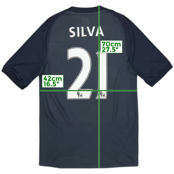 2010-12 Manchester City Away Shirt Silva #21 - 5/10 - (S)