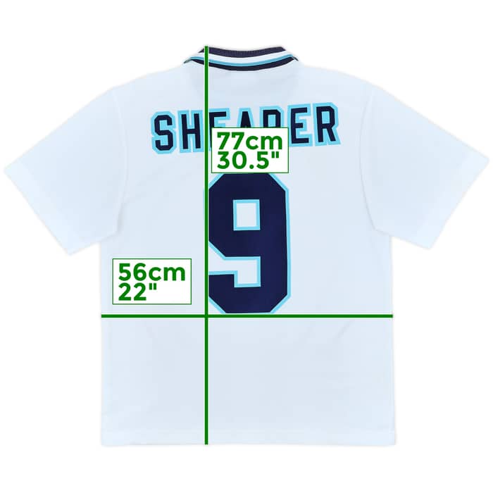 1995-97 England Home Shirt Shearer #9 - 7/10 - (M)