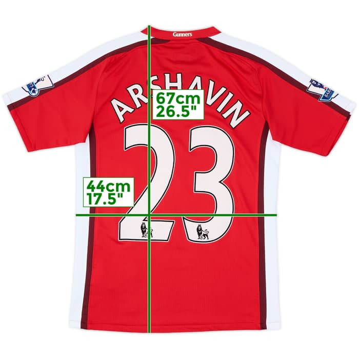 2008-10 Arsenal Home Shirt Arshavin #23 - 8/10 - (L.Boys)