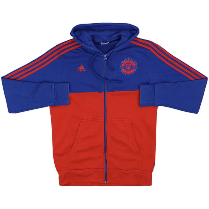 2015-16 Manchester United adidas Hooded Top - 8/10 - (L)