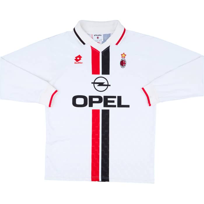 1995-96 AC Milan Away L/S Shirt - 8/10 - (L)
