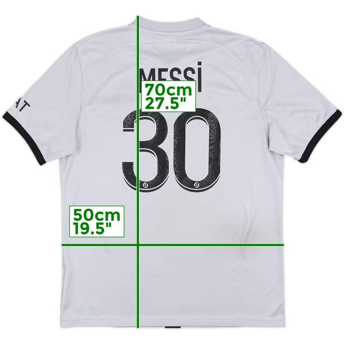 2022-23 Paris Saint-Germain Away Shirt Messi #30 - 8/10 - (L)