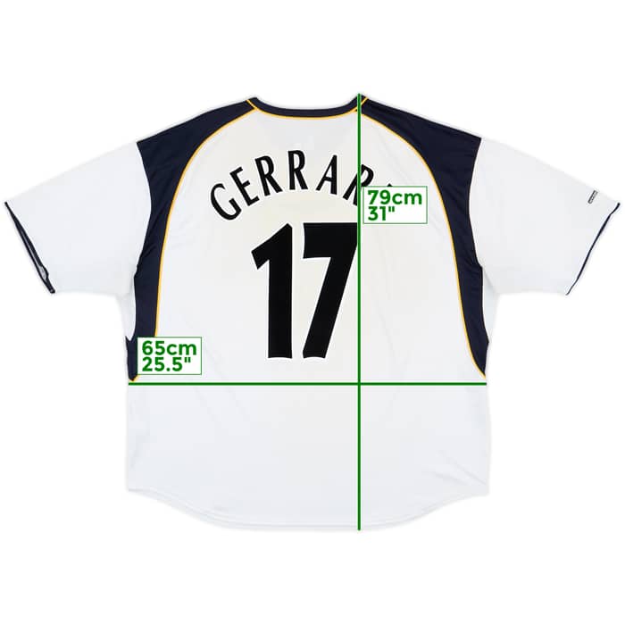 2001-03 Liverpool Away Shirt Gerrard #17 - 5/10 - (XXL)