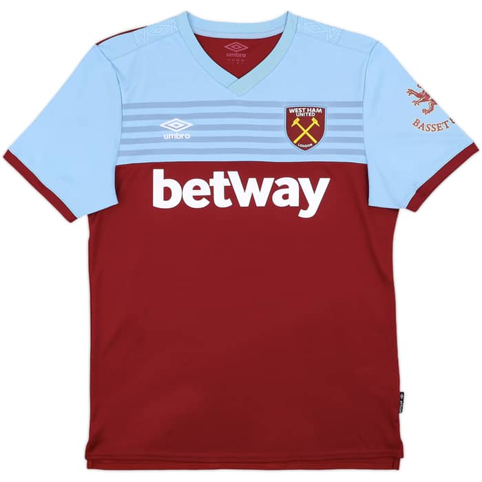 2019-20 West Ham Home Shirt Noble #16 - 9/10 - (L)