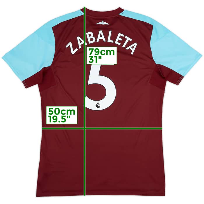 2017-18 West Ham Home Shirt Zabaleta #5 - 8/10 - (L)
