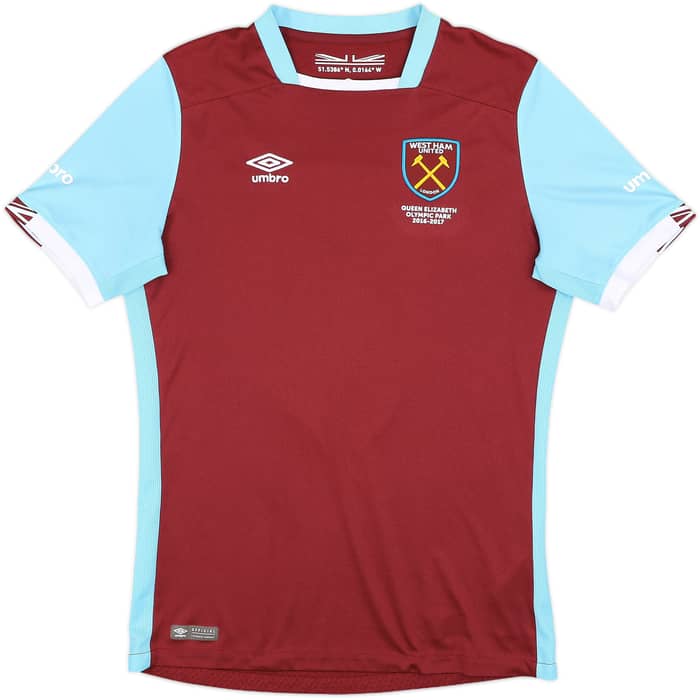 2016-17 West Ham Home Shirt Arbeloa #5 - 7/10 - (XL.Boys)
