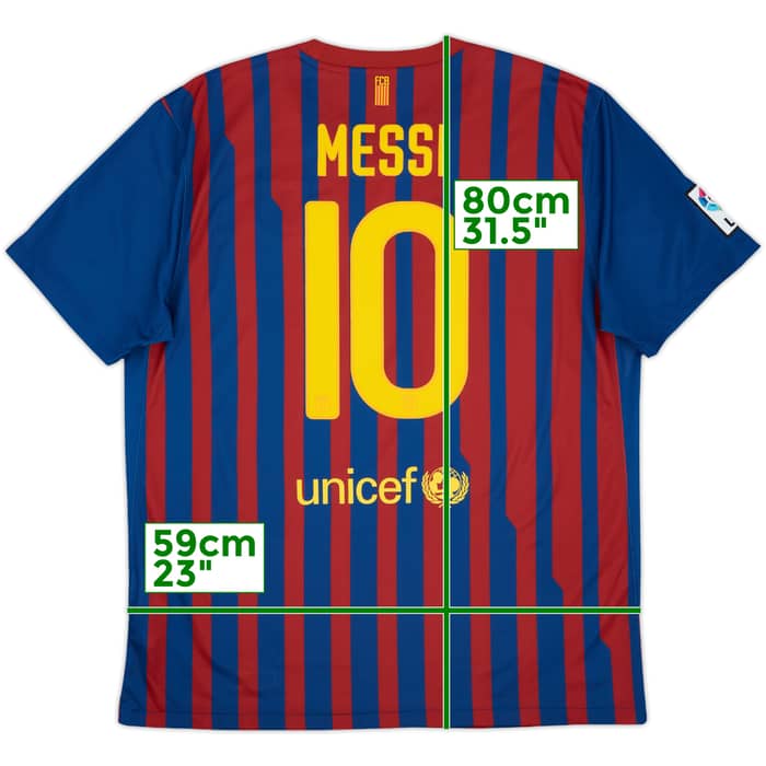 2011-12 Barcelona Home Shirt Messi #10 - 5/10 - (XL)