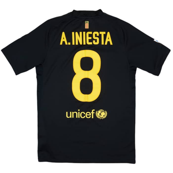 2011-12 Barcelona Away Shirt A.Iniesta #8 - 7/10 - (S)