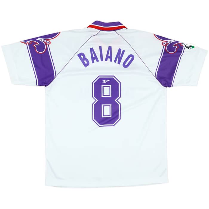 1996-97 Fiorentina Match Issue Away Shirt Baiano #8