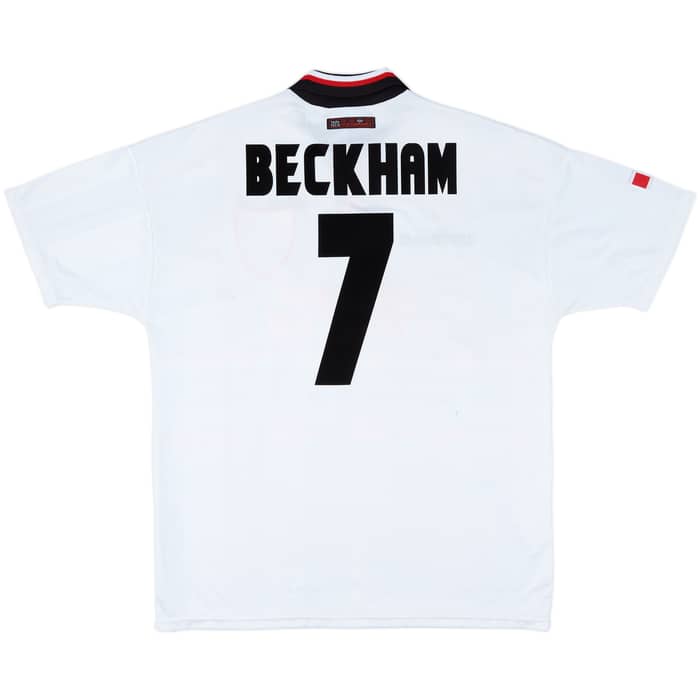 1997-99 Manchester United Away Shirt Beckham #7 - 6/10 - (XL)