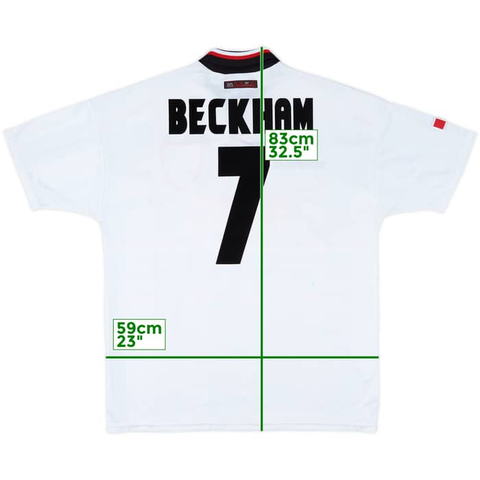 1997-99 Manchester United Away Shirt Beckham #7 - 6/10 - (XL)