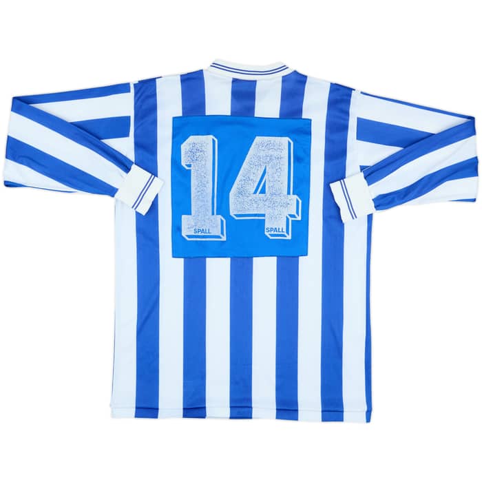 1988-89 Brighton Match Issue Home L/S Shirt #14