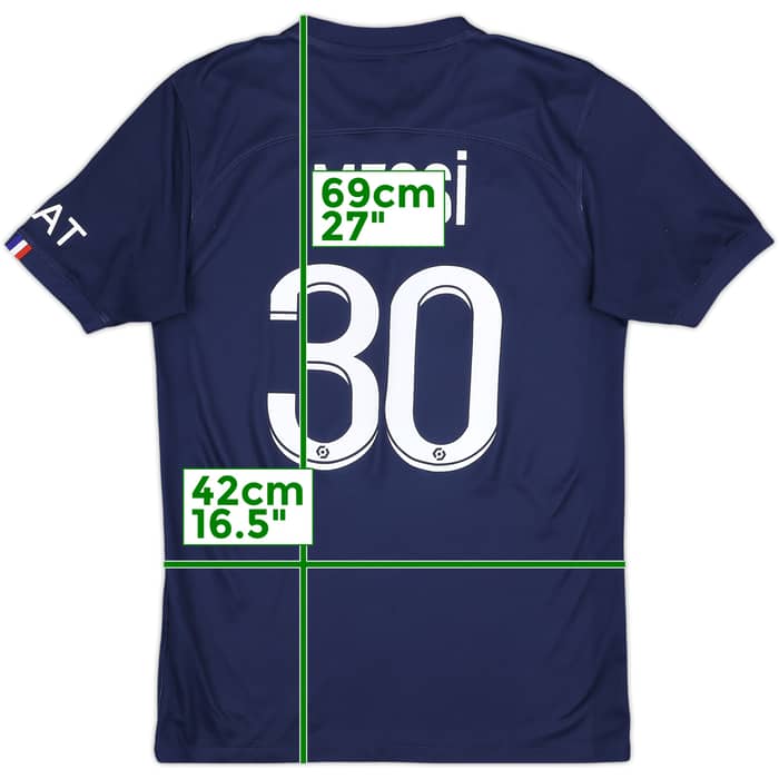 2022-23 Paris Saint-Germain Home Shirt Messi #30 - 7/10 - (S)