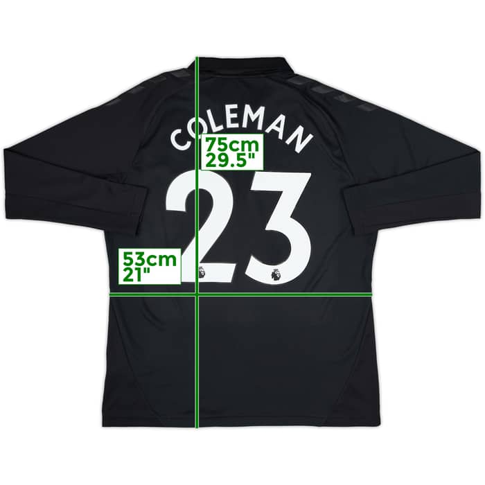 2021-22 Everton Away L/S Shirt Coleman #23 - 8/10 - (L)