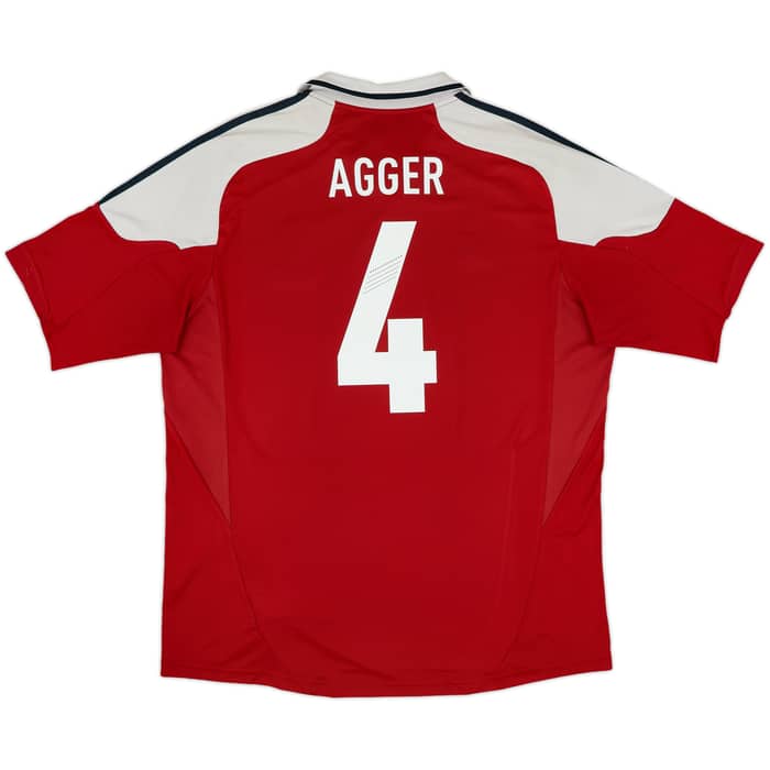 2012-13 Denmark Home Shirt Agger #4 - 5/10 - (XL)