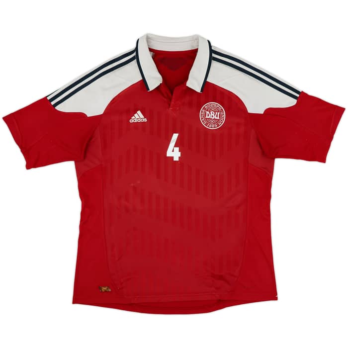 2012-13 Denmark Home Shirt Agger #4 - 5/10 - (XL)