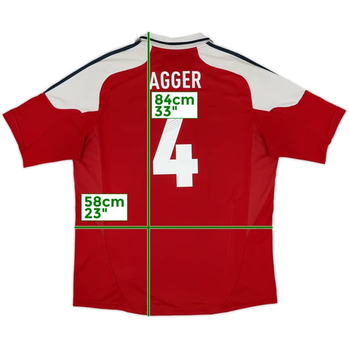 2012-13 Denmark Home Shirt Agger #4 - 5/10 - (XL)