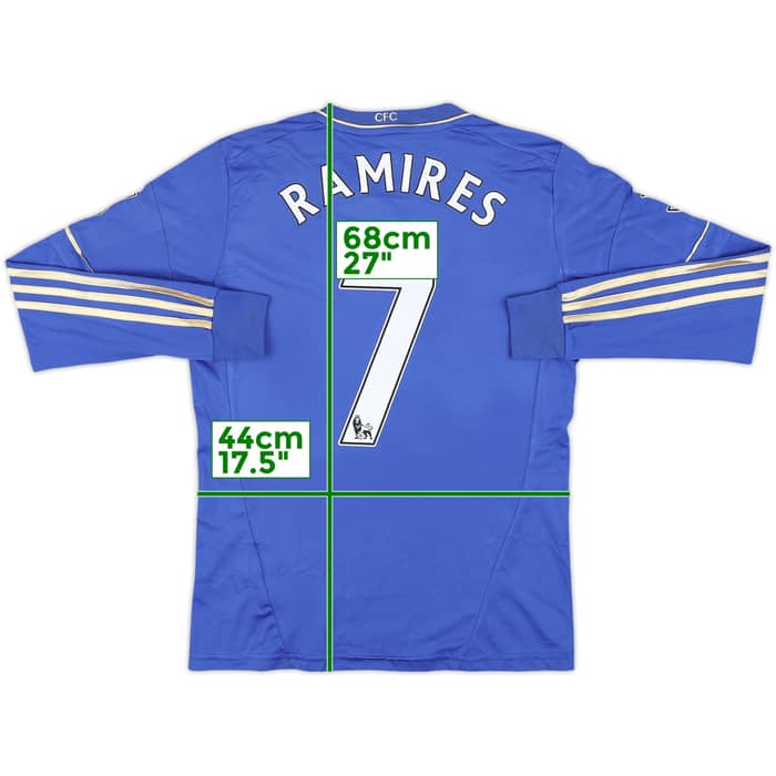 2012-13 Chelsea Home L/S Shirt Ramires #7 - 7/10 - (L.Boys)
