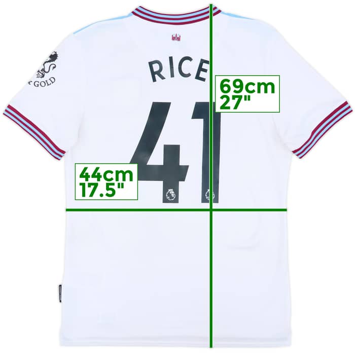 2019-20 West Ham Away Shirt Rice #41 - 6/10 - (M)