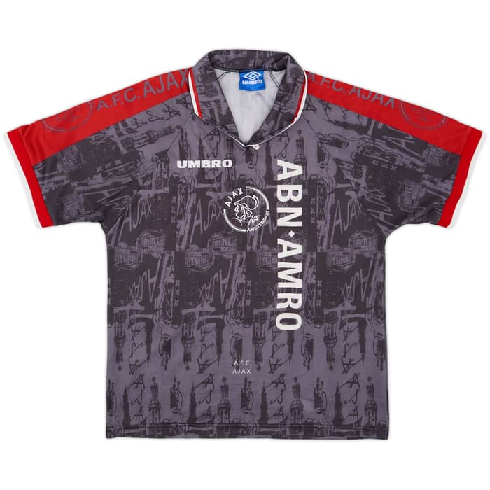 1996-97 Ajax Away Shirt Kluivert #9 - 9/10 - (L)