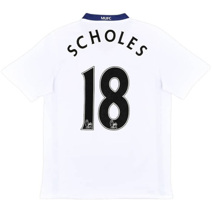 2008-10 Manchester United Away Shirt Scholes #18 - 8/10 - (M)