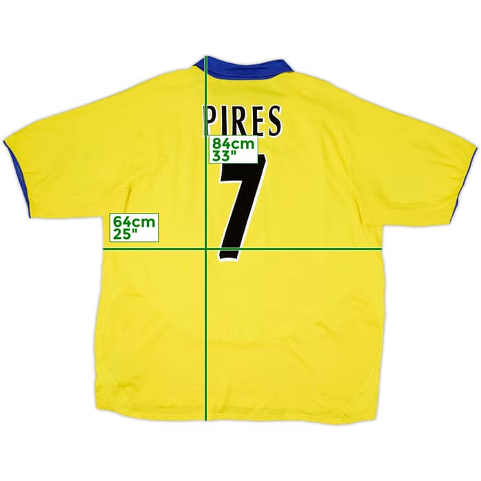 2003-05 Arsenal Away Shirt Pires #7 - 6/10 - (XXL)