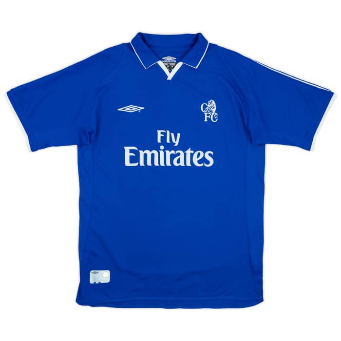 2001-03 Chelsea Home Shirt Zola #25 - 8/10 - (L)