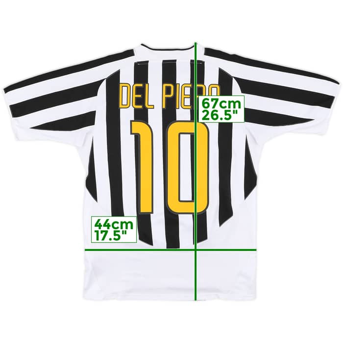 2003-04 Juventus Home Shirt Del Piero #10 - 6/10 - (L)
