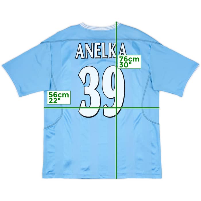 2003-04 Manchester City Home Shirt Anelka #39 - 6/10 - (L)