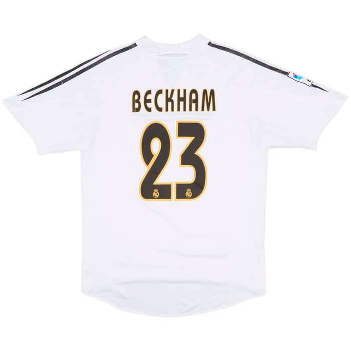 2004-05 Real Madrid Home Shirt Beckham #23 - 5/10 - (M)