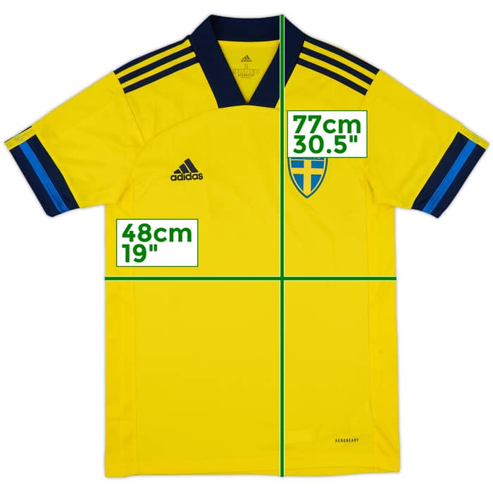2020-21 Sweden Home Shirt - 10/10 - (S)