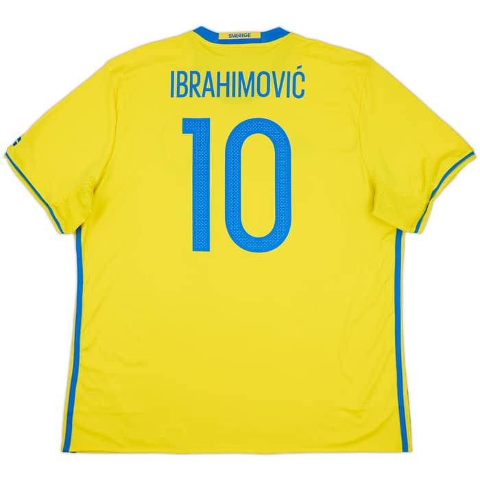 2016-17 Sweden Home Shirt Ibrahimovic #10 - 9/10 - (XXL)
