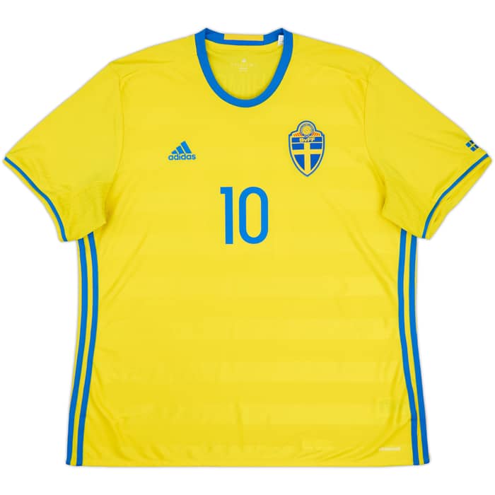 2016-17 Sweden Home Shirt Ibrahimovic #10 - 9/10 - (XXL)